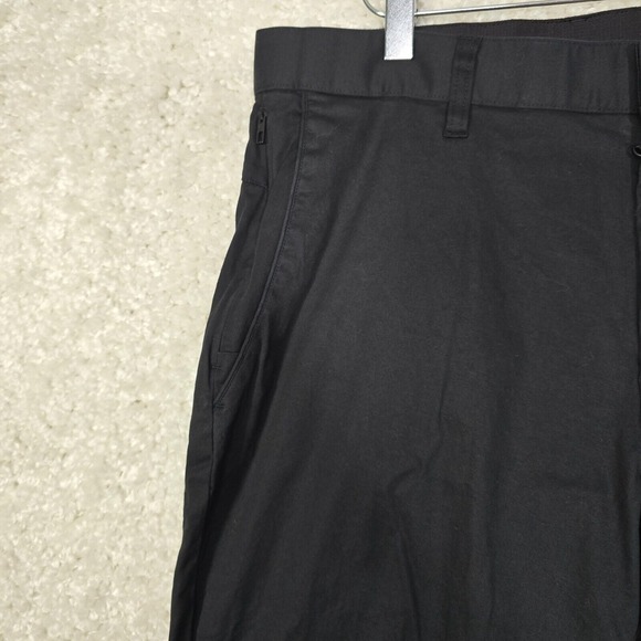 Fabletics The High‎ Size Chinos Mens 34x32 (Fits 34x29) Black Stretch Tapered - Picture 2 of 11